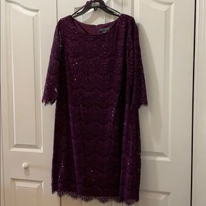 Cocktail evening dress.  Merlot color.  Dillard’s